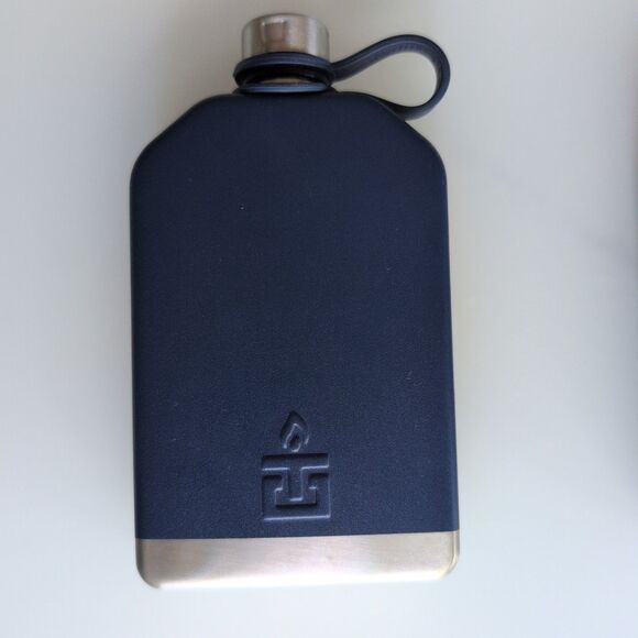 Golf G/Fore TEMPERCRAFT Flask 8oz Blue No 1 Cares What You Shot Stainless Steel - Picture 2 of 7